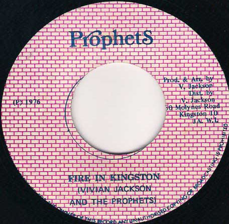 Vivian Jackson & The Prophets ‎– Fire In Kingston