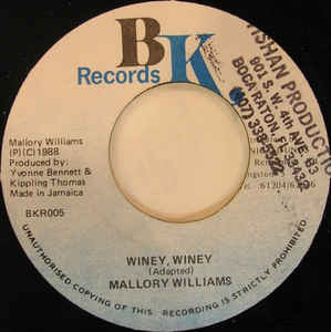 Mallory Williams ‎– Winey, Winey
