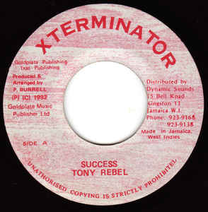 Tony Rebel ‎– Success
