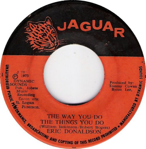 Eric Donaldson ‎– The Way You Do The Things You Do