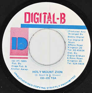 Co-Co Tea* ‎– Holy Mount Zion