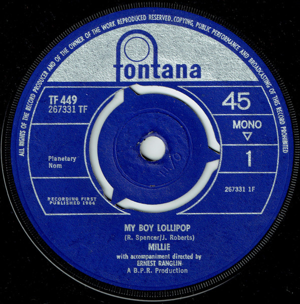 Millie* ‎– My Boy Lollipop