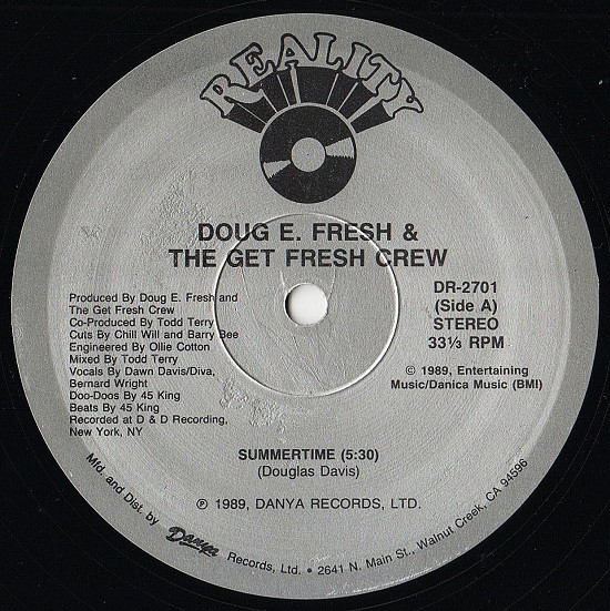 Doug E. Fresh And The Get Fresh Crew ‎– Summertime