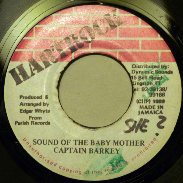 Captain Barkey ‎– Sound Of The Baby Mother