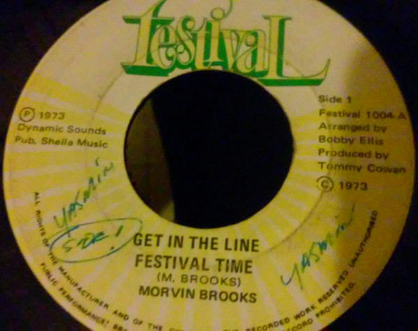Morvin Brooks* ‎– Get In The Line Festival Time / Sweet Jamaica