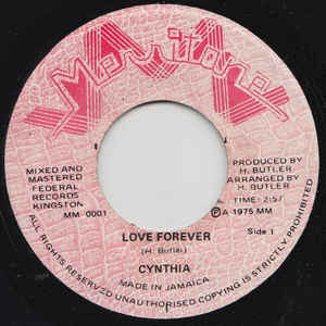 Cynthia* / Harold Butler ‎– Love Forever / Love Forever Theme